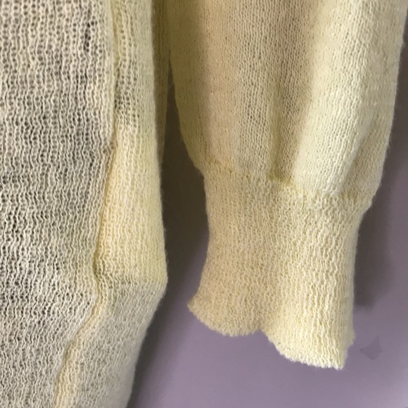 Yellow Luxury Cardigan Sweater - Picture 6 of 12